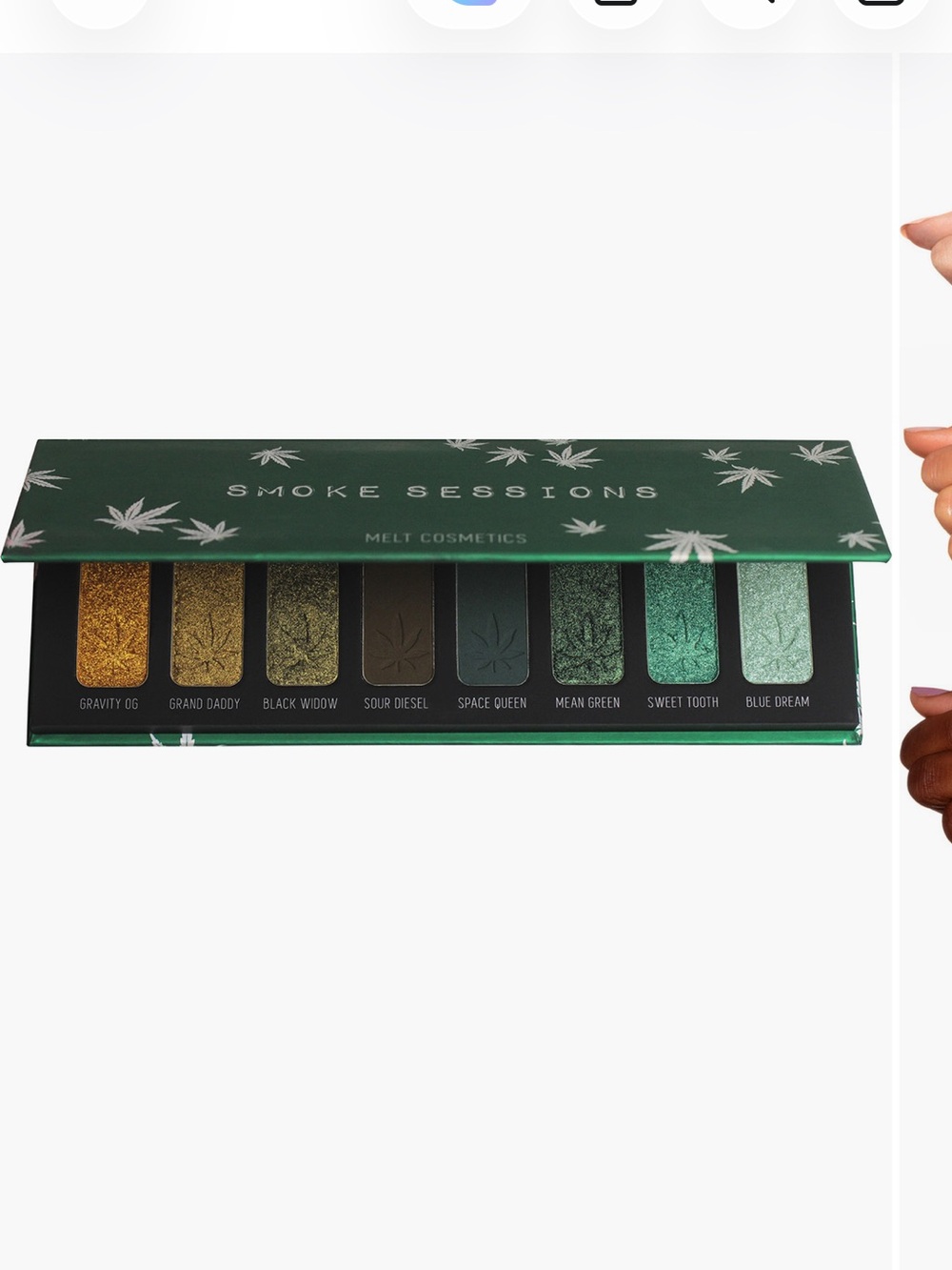 NEW Melt Cosmetics Smoke Sessions Eyeshadow Palette $48 msrp